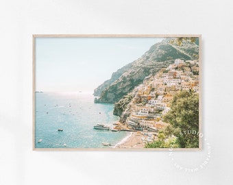 Amalfi Coast Print, Positano Beach Print, Italy Wall Art, Positano Photography, Italian Beach Print, Printable Art, Downloadable Print