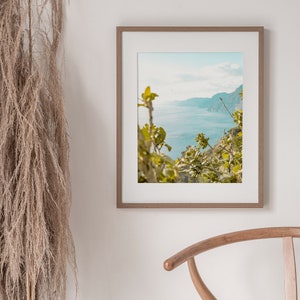 Ocean View Wall Art, Italian Coast Photo, Italy Printable, Mediterranean Wall Art, Beach Wall Decor, Summer Print, Modern Minimalist Coastal image 7
