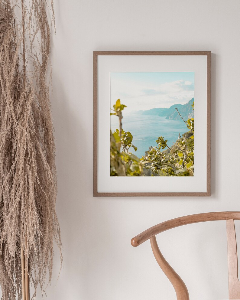Ocean View Wall Art, Italian Coast Photo, Italy Printable, Mediterranean Wall Art, Beach Wall Decor, Summer Print, Modern Minimalist Coastal image 7