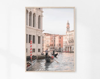 ヴェネツィアのプリント、イタリアの壁アート、ヴェネツィアのゴンドラのプリント、旅行ポスター、ランドマーク、イタリアのポスター、印刷可能な壁飾り、ヴェネツィア（イタリア）、ダウンロード