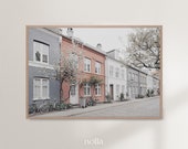 Copenhagen Print, Denmark Photography, Scandinavian City, Travel Printable City Art, Minimalist House, Colorful Wall Art, Street Photography