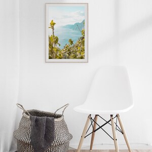 Ocean View Wall Art, Italian Coast Photo, Italy Printable, Mediterranean Wall Art, Beach Wall Decor, Summer Print, Modern Minimalist Coastal image 6