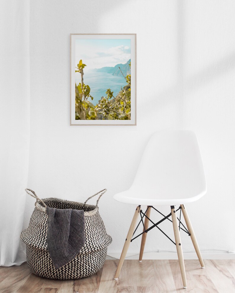 Ocean View Wall Art, Italian Coast Photo, Italy Printable, Mediterranean Wall Art, Beach Wall Decor, Summer Print, Modern Minimalist Coastal image 6