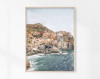 Cinque Terre Print, Italy Photo Art, Manarola Print, Liguria Printable Art, Italy Aesthetic, Coastal Wall Art, Italy Poster, Digital Print