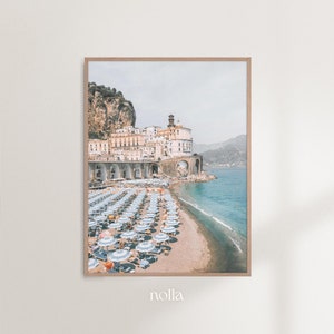 Impresión de Amalfi, Impresión de la costa de Amalfi, Arte de la pared costera, Fotografía de Amalfi, Arte imprimible de Amalfi, Arte de la pared de Amalfi, Arte de la playa, Impresión descargable