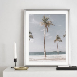 Palm Tree Print, Coastal Decor, Beach House Decor, Boho California Coastal, Desert Palms, Tropical Tree Wall Art, Beach Tree Poster, Summer image 8