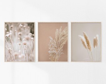 White Pampas Grass Original Painting California Pampas Grass homemade Artwork Small Oil Painting 6 by 6