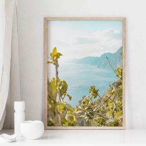 Ocean View Wall Art, Italian Coast Photo, Italy Printable, Mediterranean Wall Art, Beach Wall Decor, Summer Print, Modern Minimalist Coastal image 8