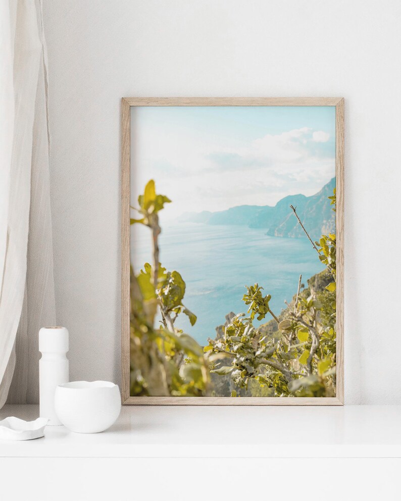 Ocean View Wall Art, Italian Coast Photo, Italy Printable, Mediterranean Wall Art, Beach Wall Decor, Summer Print, Modern Minimalist Coastal image 8