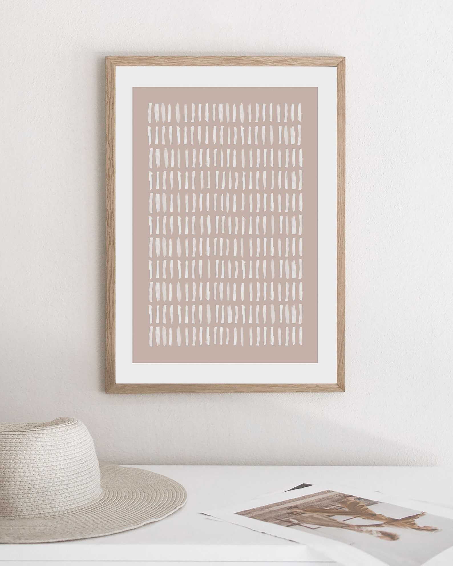 Boho Printable Art, Bohemian Brush Pattern, Pale Beige, Minimalist ...