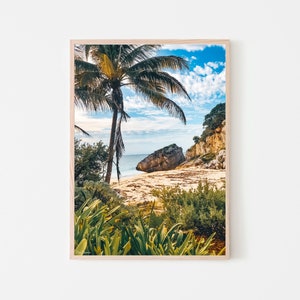 Tulum Beach Mexico Print, Tropical Photography Digital Download, Beach Wall Art