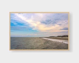 Tybee Island Beach View Digital Print | Savannah GA Wall Art | Ocean View Photo Print