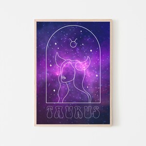 Taurus Women | Zodiac Sign Digital | Download Wall Art | Printable Zodiac