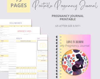 Pregnancy Journal and Planner – Essential Keepsake for Moms-to-Be, Track Milestones, Memories & Self-Care