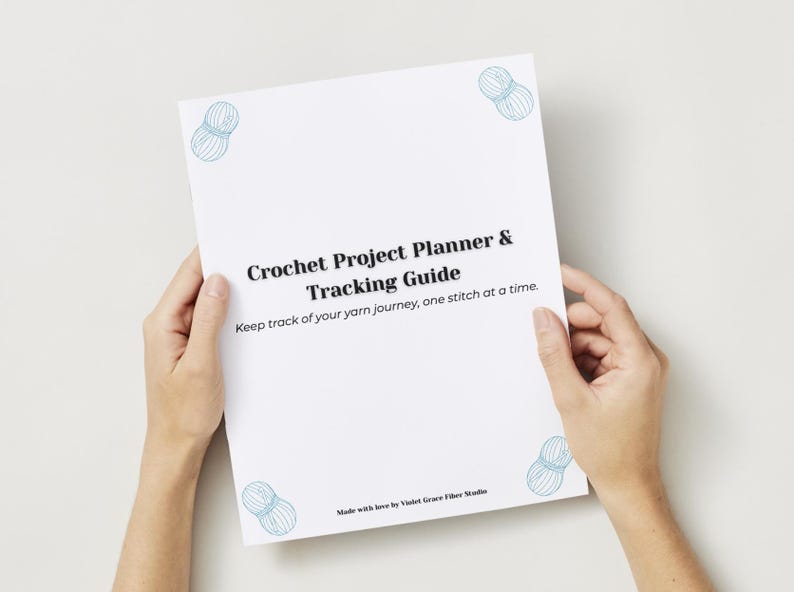 Crochet Planner Digital | Printable Crochet Project Organizer PDF ...