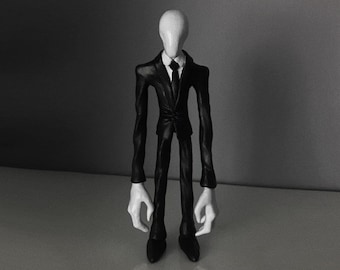 Figure inspired in Slenderman, the slenderman, creepypasta figure, slenderman art toy, gift, horror gift, slenderman gift, art