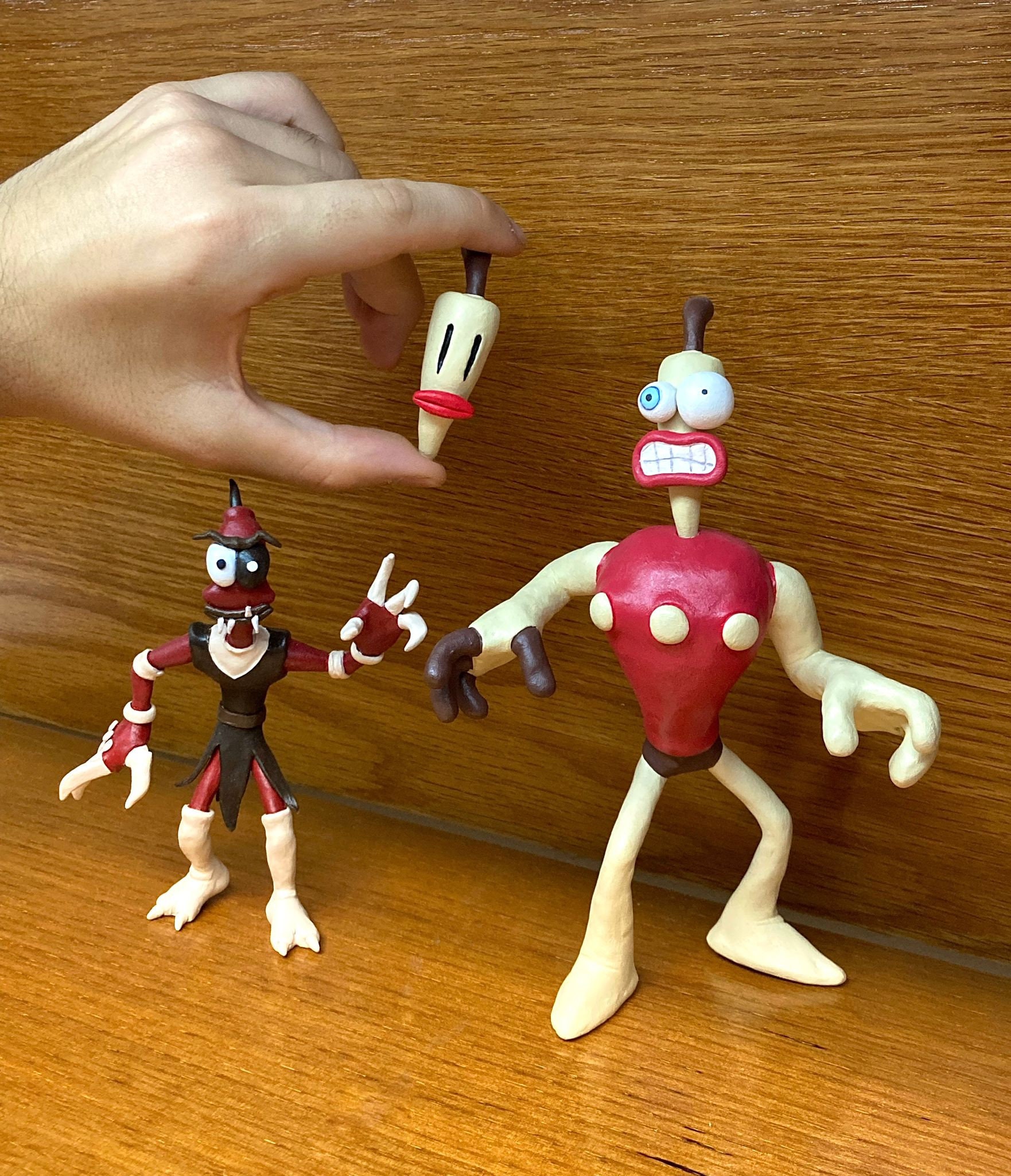 Klaymen and klogg pack of 2 figures