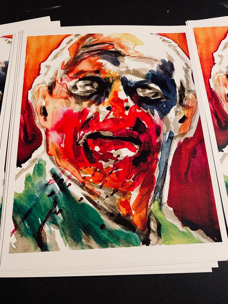 Doctor Hannibal Lecter Art Print 8x10 Inches Signed Horror Movie ...