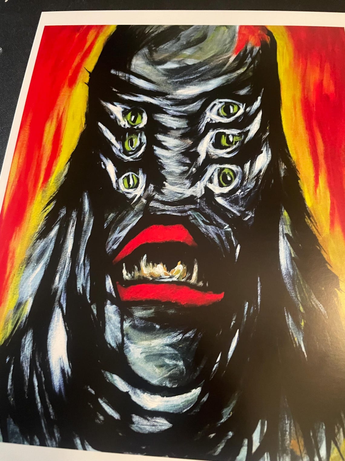 Creature From the Black Lagoon Art Print, Retro Horror Movie Monster ...