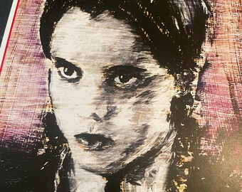 ウェンズデー・アダムス キャンバスアート 絵画 ウェンズデー・アダムスのオリジナル絵画、ギャラリーラップキャンバス