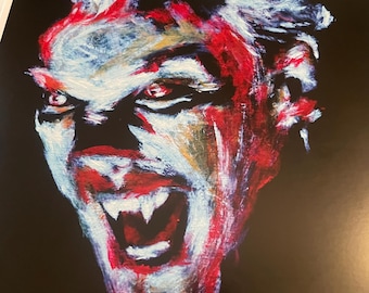 Impresión de obra de arte de la película de terror Los Niños Perdidos de David por Noah Man, 8 x 10 pulgadas