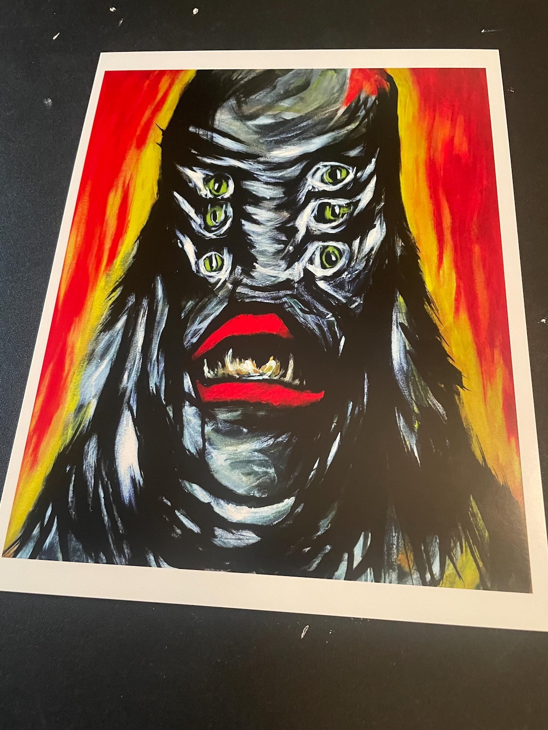 Creature From the Black Lagoon Art Print, Retro Horror Movie Monster ...