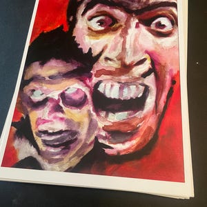 Ash Williams horror movie artwork print by Noahhh 8x10 inches signed horror wall art horror evildead home decor horror art artwork