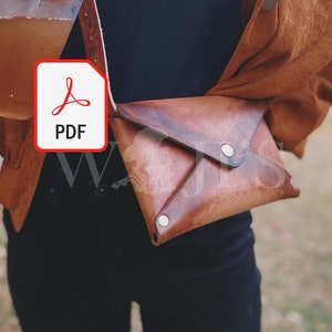 CROSSBODY PDF Schnittmuster| Kein Stich | Crossbody Ledertasche Muster | Crossbody für Frauen| Patina Crossbody | Leder Schnittmuster pdf| DIY-Muster