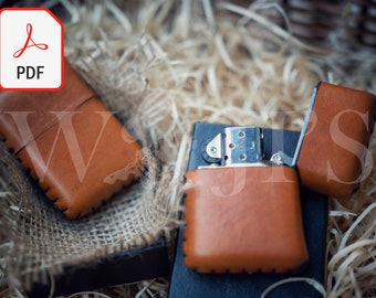 Leather Case Pattern for Zippo| Leather Case Zippo PDF| Leather Zippo Case| Zippo Lighter| Zippo Case Pattern PDF| Custom Zippo Leather case