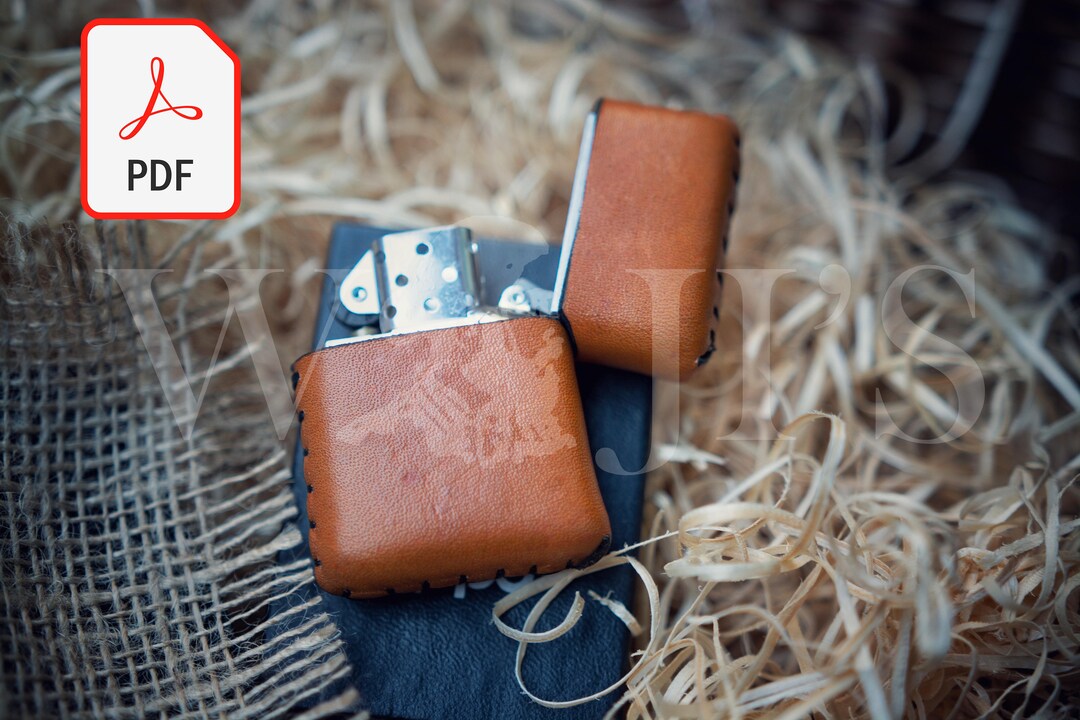 Leather Case Pattern for Zippo Leather Case Zippo PDF Leather Zippo