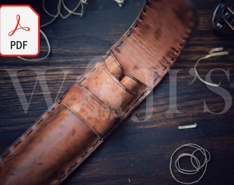 Leder Stifteetui Muster | Handmade Stifthalter (PDF)