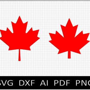 Kanadisches Ahornblatt SVG | Laserschnittdatei für CNC, Cricut & Glowforge | Kanada Symbol Digitaler Download