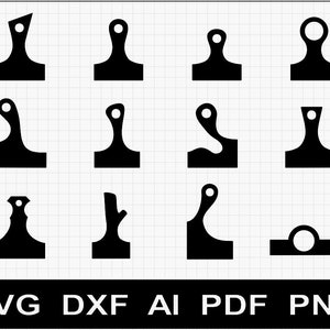 Set 1 - 12x Charcuterie Serving Board Handle Pattern Templates SVG / DXF / AI for cnc and woodworking