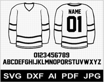 Hockey shirt template.ai Royalty Free Stock SVG Vector