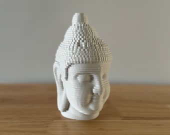 3D Buddha Sculpture Laser Cut Files (SVG, DXF, AI)
