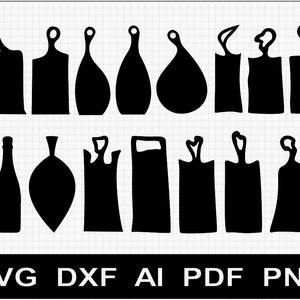 Set 3: 15x Charcuterie Serving Board Pattern Templates SVG / DXF / AI ...