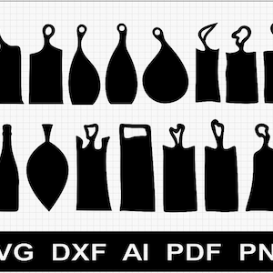 Set 3: 15x Charcuterie Serving Board Pattern Templates SVG / DXF / AI ...