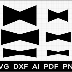 Houten Bowtie patroon sjablonen SVG / DXF / AI voor cnc en houtbewerking