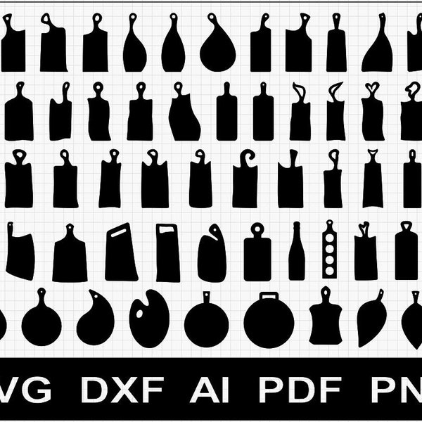 Pakiet #1 - 60x Szablony wzorów charcuterie Serving Board SVG / DXF / AI do cnc i obróbki drewna