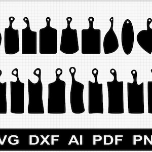 Set 4: 18x Charcuterie Serving Board pattern templates SVG / DXF / AI for cnc and woodworking