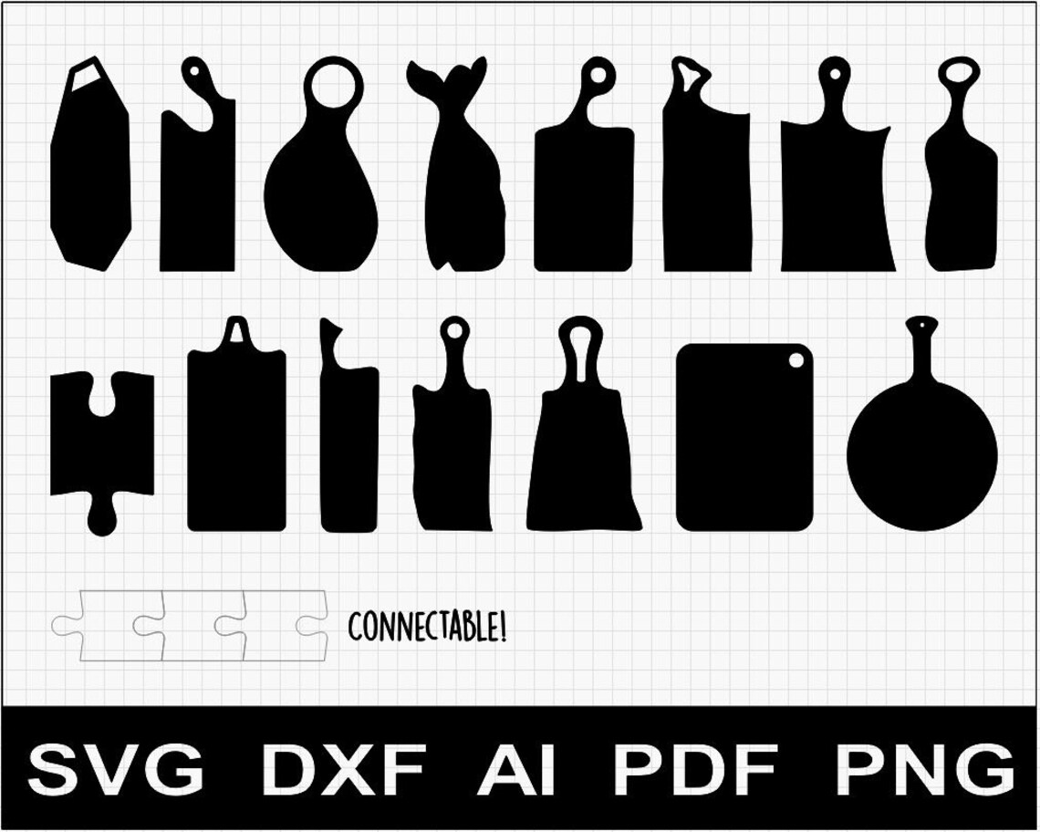 Set 10: 15x Charcuterie Serving Board Pattern Templates SVG / - Etsy