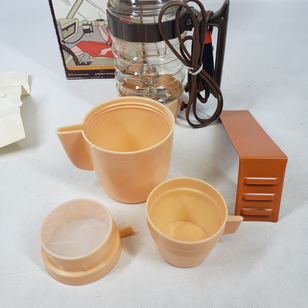 Superex Vintage 1970's Auto Travel Coffee Maker Auto Etsy