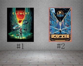 Luc Besson Bruce Willis The Fifth Element Art Movie Poster 18x12 36x24 40x27/"
