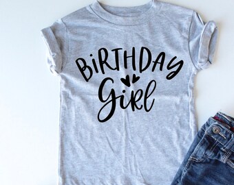 Birthday Girl - Birthday Shirt - Trendy Kids Shirt - T-Shirt - Kids Style - Birthday Party Shirt - Kids Gift Idea - Girl Birthday Present