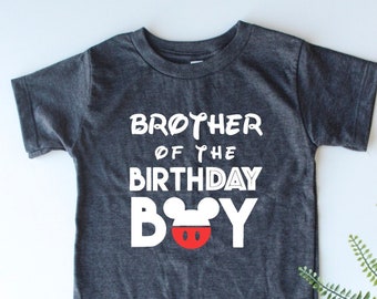 Brother Of The Birthday Boy - Mouse Birthday Boy Shirt - Mouse ears - Birthday Shirt - Matching Family Shirts - Birthday Shirt for Boys
