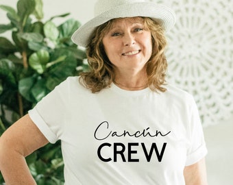 Cancun Crew - Mexique - Voyage à Cancun - Chemises familiales Cancun - Chemises assorties Cancun - Chemise vacances - Semaine de relâche - Été - Voyage à la plage