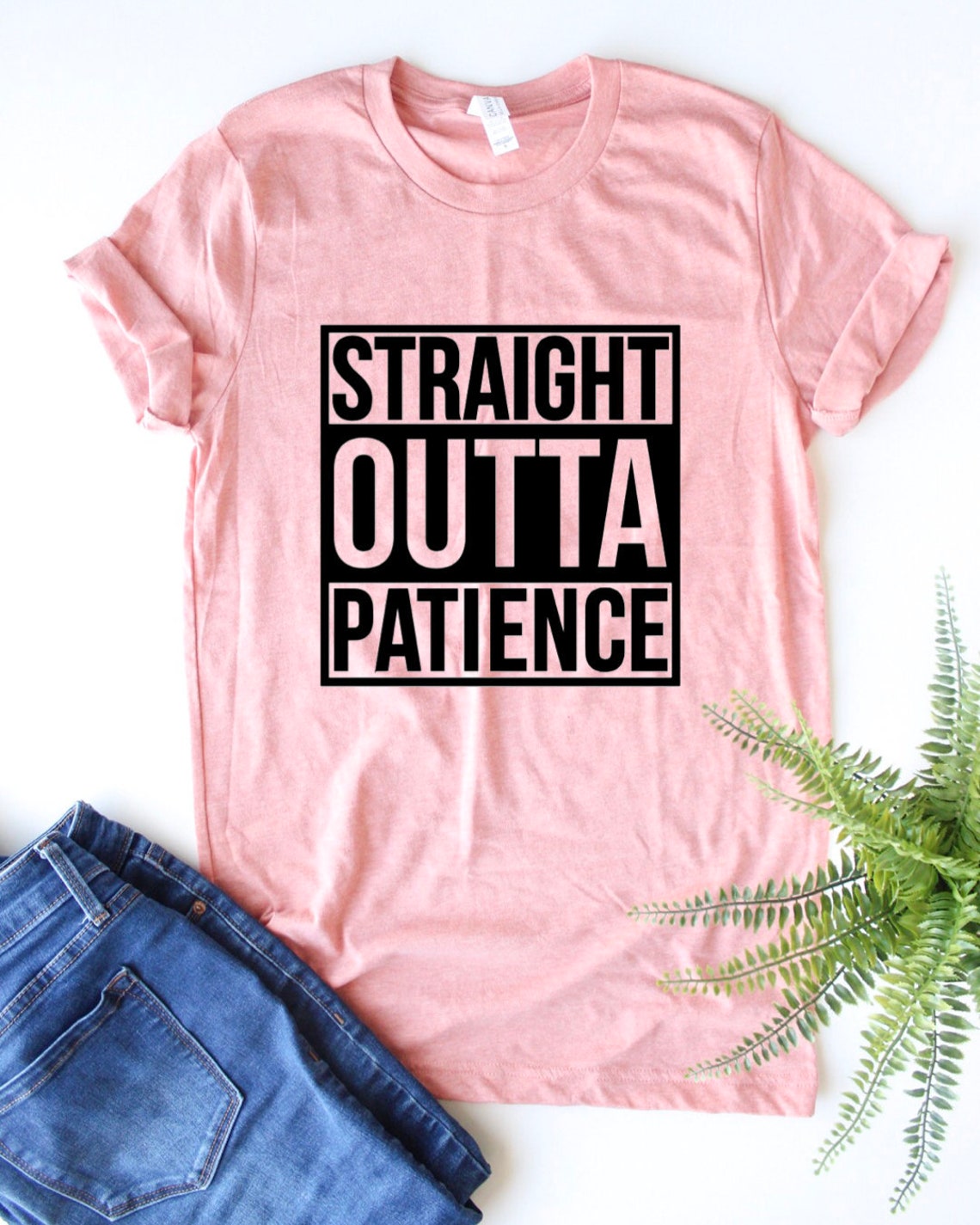 Straight Outta Patience Mommy and Me Mom and Daughter - Etsy