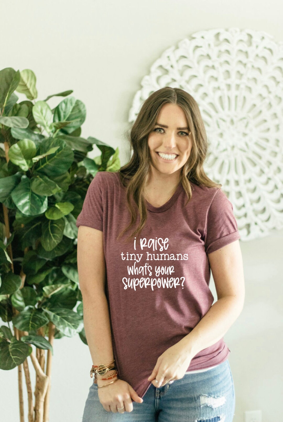 Stay at Home Mom or Dad T-Shirt - I Raise Tiny People Tee