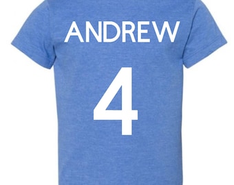 Add-On Name & Number - Backside Add On - Put Your Name And Number On Back Of ANY T-Shirt - Must Be Purchased Along With One Of Our Shirts