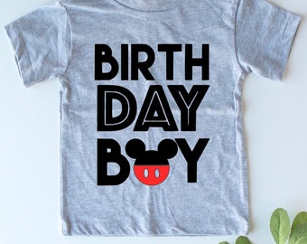 Mouse Birthday Boy Shirt - Mouse ears - Birthday Shirt - Trendy Kids Birthday Shirt - Kids Style - Boy Birthday - Birthday Shirt for Boys